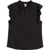 Anne Klein Trapunto Stitched Placket Top