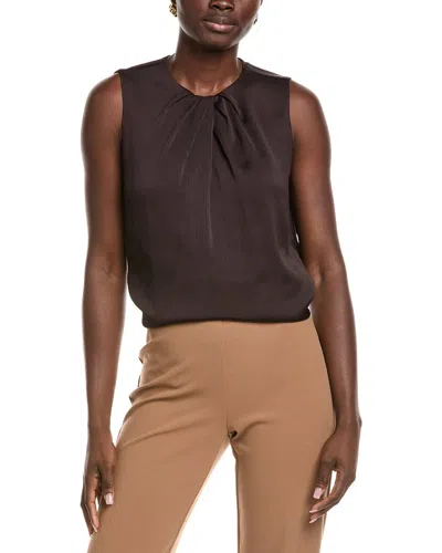 ANNE KLEIN ANNE KLEIN TEXTURED SATIN TOP
