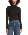 Anne Klein The Seamless Turtleneck Top In Black