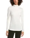 Anne Klein The Seamless Turtleneck Top In White