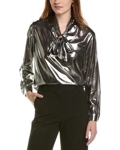 ANNE KLEIN TIE NECK BLOUSE