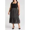 Anne Klein Tie Strap Midi Dress