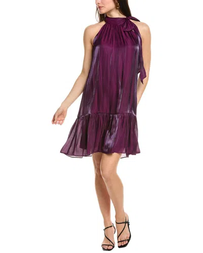 ANNE KLEIN TIERED BOW MINI DRESS