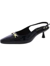Anne Klein Tilan Womens Patent Slingback Block Heels In Black