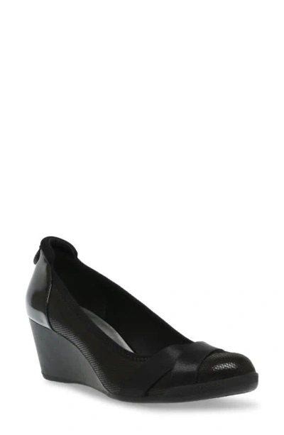 Anne Klein Timeout Wedge Pump In Black