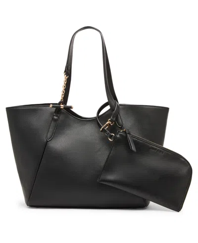 Anne Klein Toggle Extra-large Tote Handbag In Black