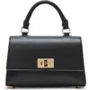 Anne Klein Top Handle Flap Bag In Black