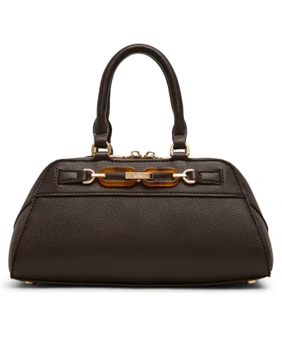 Anne Klein Tortoise Small Satchel Handbag In Black