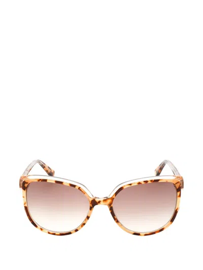 Anne Klein Tortoiseshell-effect Cat-eye Sunglasses In Brown