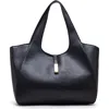 Anne Klein Tote Bag With Removable Zip Pouch In Black