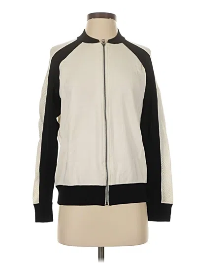 Pre-owned Anne Klein Track Jacket In White
