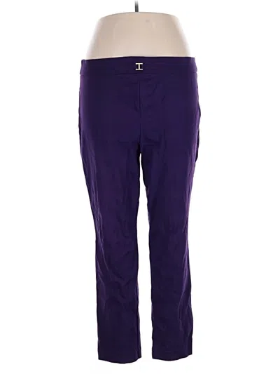 Pre-owned Anne Klein Track Pants In Purple