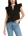 Anne Klein Trapunto Stitched Placket Top