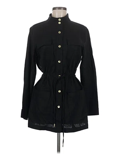 Pre-owned Anne Klein Trenchcoat In Black