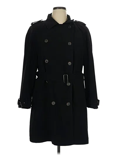 Pre-owned Anne Klein Trenchcoat In Black