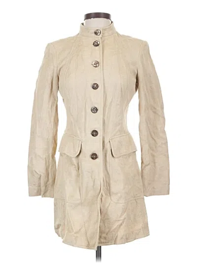 Pre-owned Anne Klein Trenchcoat In Ivory