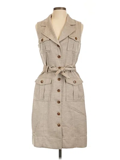 Pre-owned Anne Klein Trenchcoat In Tan