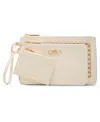 Anne Klein Trifold Pouch Set In White