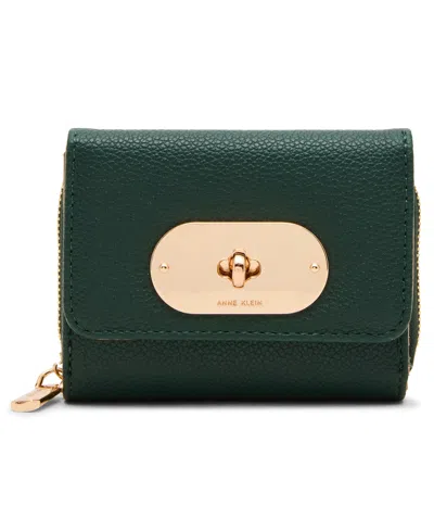 Anne Klein Trifold Wallet In Green