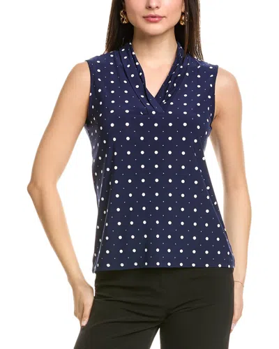 Anne Klein Triple Pleat Top In Distant Mountain,anne