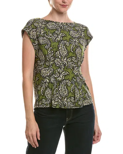 Anne Klein Tucked T-shirt In Green