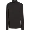 Anne Klein The Seamless Turtleneck Top In Black
