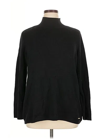 Pre-owned Anne Klein Turtleneck Sweater In Black
