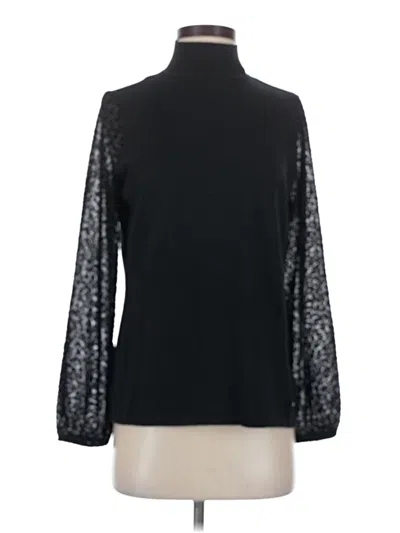 Pre-owned Anne Klein Turtleneck Sweater In Black