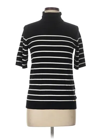 Pre-owned Anne Klein Turtleneck Sweater In Black