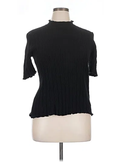Pre-owned Anne Klein Turtleneck Sweater In Black