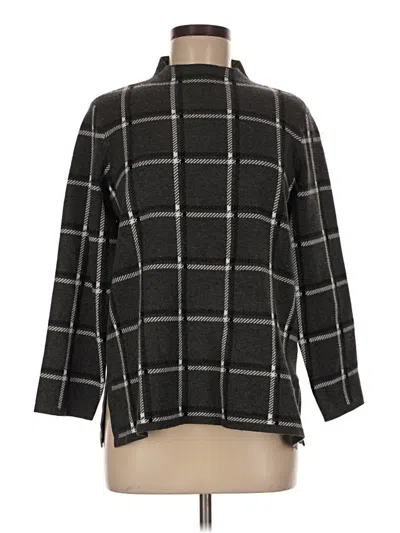 Pre-owned Anne Klein Turtleneck Sweater In Black