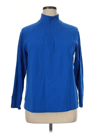 Pre-owned Anne Klein Turtleneck Sweater In Blue