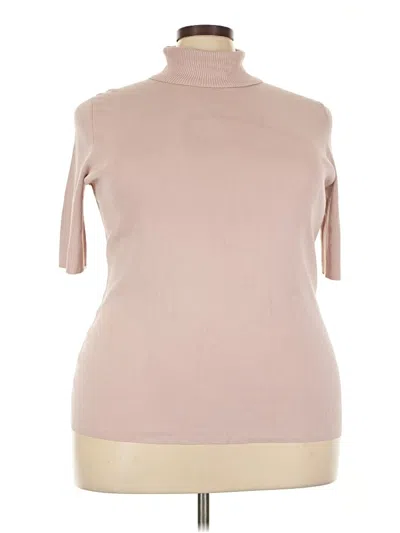Anne Klein Turtleneck Sweater In Pink