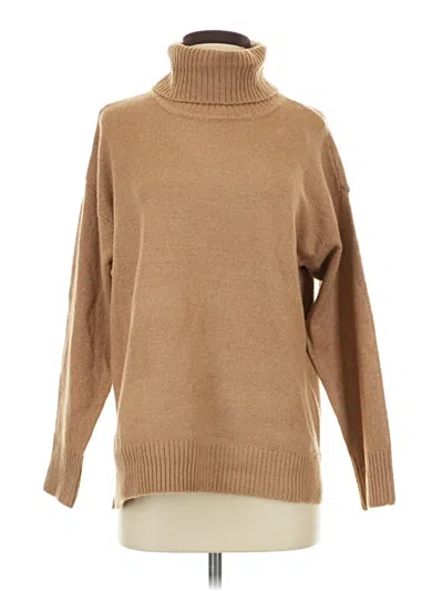 Pre-owned Anne Klein Turtleneck Sweater In Brown