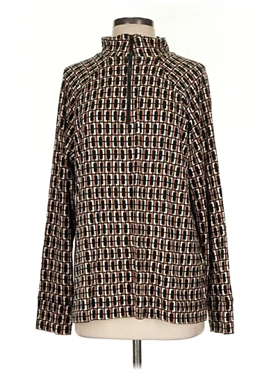 Pre-owned Anne Klein Turtleneck Sweater In Brown