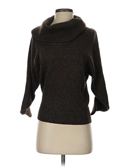 Pre-owned Anne Klein Turtleneck Sweater In Brown