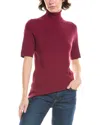 Anne Klein Turtleneck Sweater In Burgundy