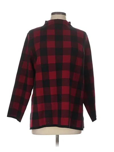 Pre-owned Anne Klein Turtleneck Sweater In Red