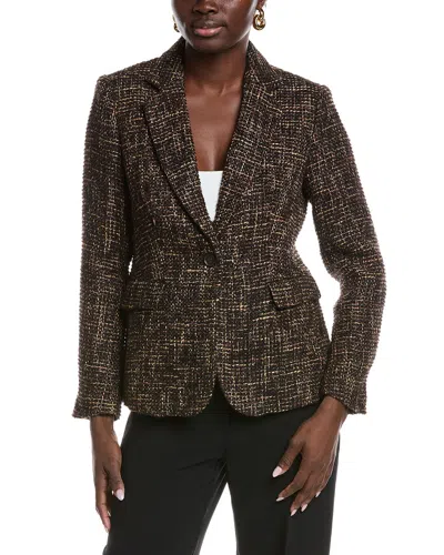 Anne Klein Blazer Jacket In Brown
