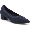 Anne Klein Uruzi Pump In Navy Matte Stretch