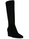 ANNE KLEIN VALONIA WOMENS FAUX SUEDE TALL KNEE-HIGH BOOTS