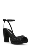 Anne Klein Vanna Ankle Strap Platform Sandal In Black