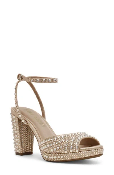 Anne Klein Vanna Ankle Strap Platform Sandal In Silver