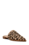Anne Klein Women's Vassar Pointed Toe Knit Mules In Leopard Knit