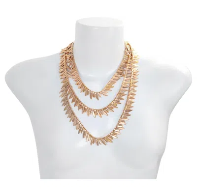 Pre-owned Anne Klein Vintage  Gold-tone Long Necklace, 65 Inches, 1980s In Multi