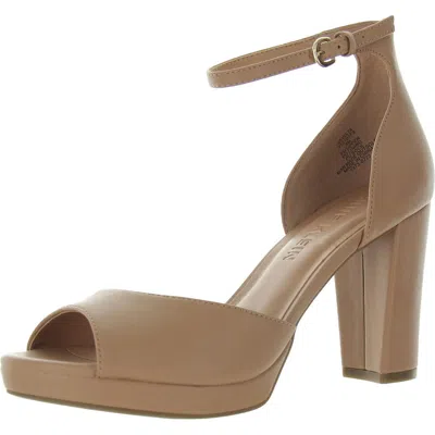 Anne Klein Vista Womens Block Heel Ankle Strap Block Heels