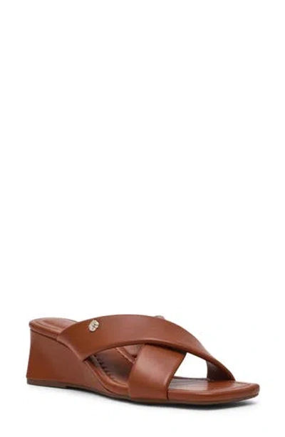 Anne Klein Waiola Wedge Sandal In Brown