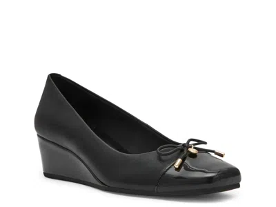 Anne Klein Waiter Wedge Pump In Black