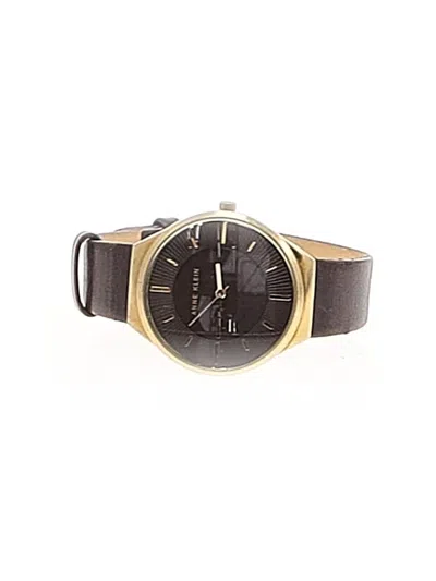 Pre-owned Anne Klein Watch In Brown