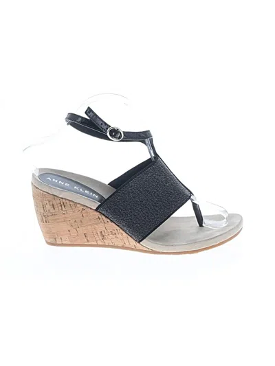 Pre-owned Anne Klein Wedges In Black